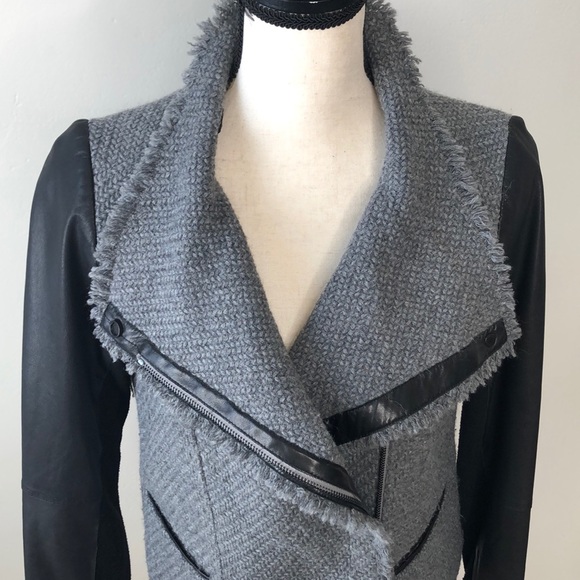 Vince Tweed and Leather jacket - Picture 7 of 13